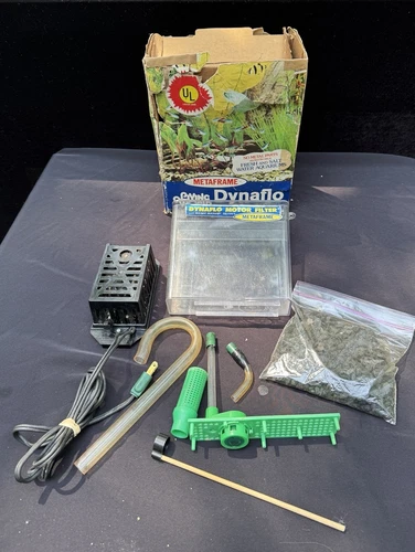 Vintage Metaframe Living World Dynaflo Filter Original Box Rare! Works!