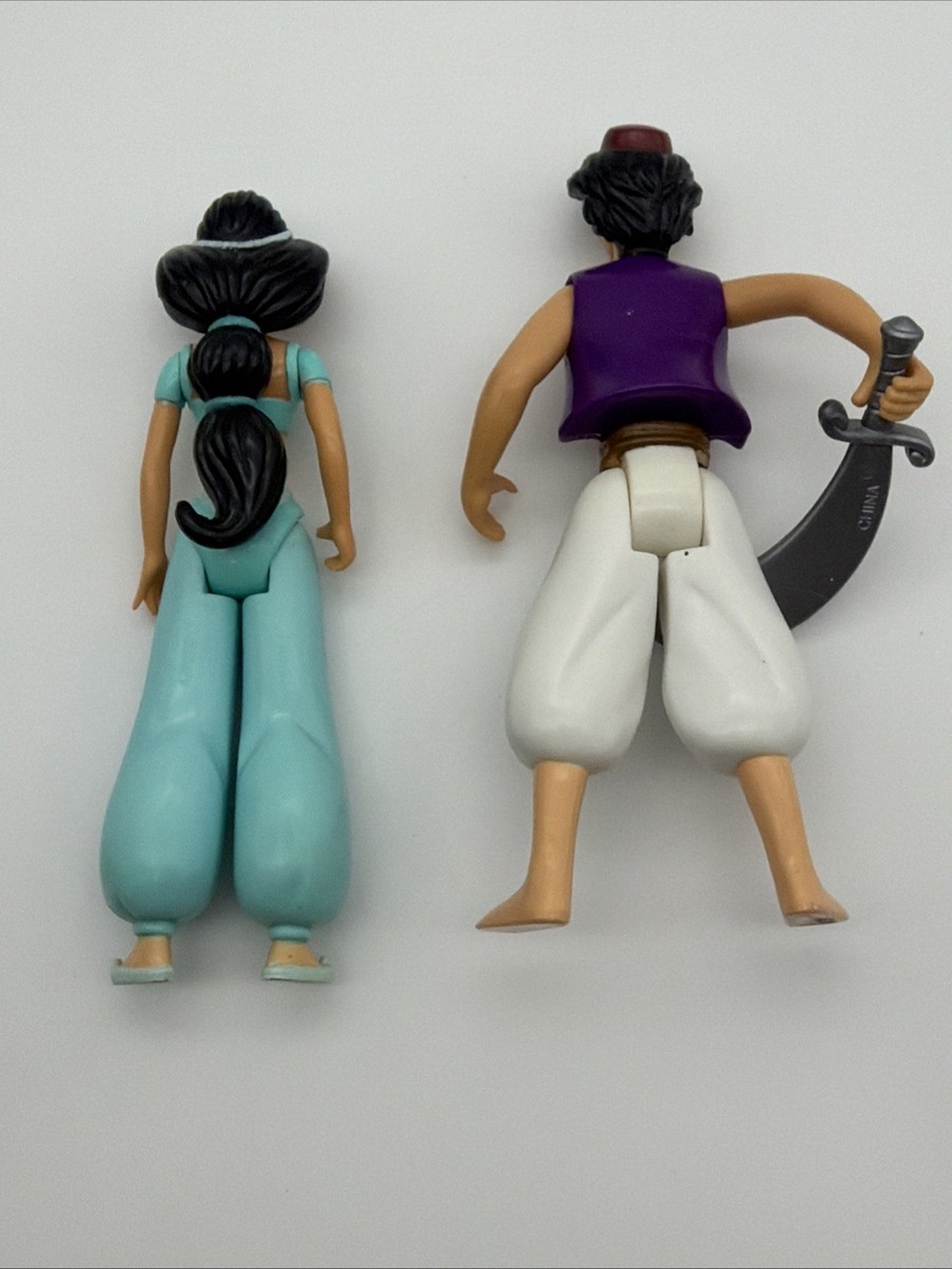 Vintage Mattel Disney Aladdin Action Figure LOT Aladdin Jasmin
