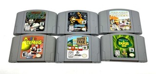 Lot of 6 Nintendo 64 N64 Games (Shadow Man South Park BioFreaks)