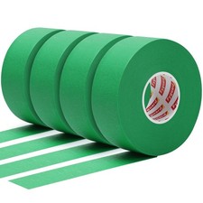 4 Pack Green Automotive Masking Tape 1.41In 55Yd Green Painters Tape, Heat Re...