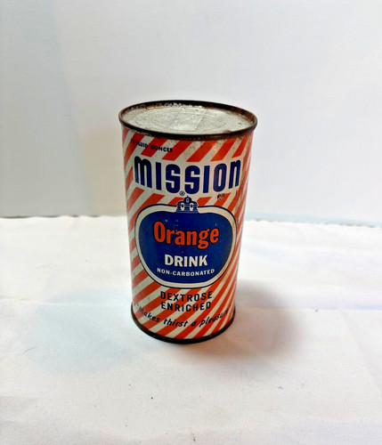 Vintage Mission Orange Drink Can Promotional Advertising Coin Bank-Made in USA