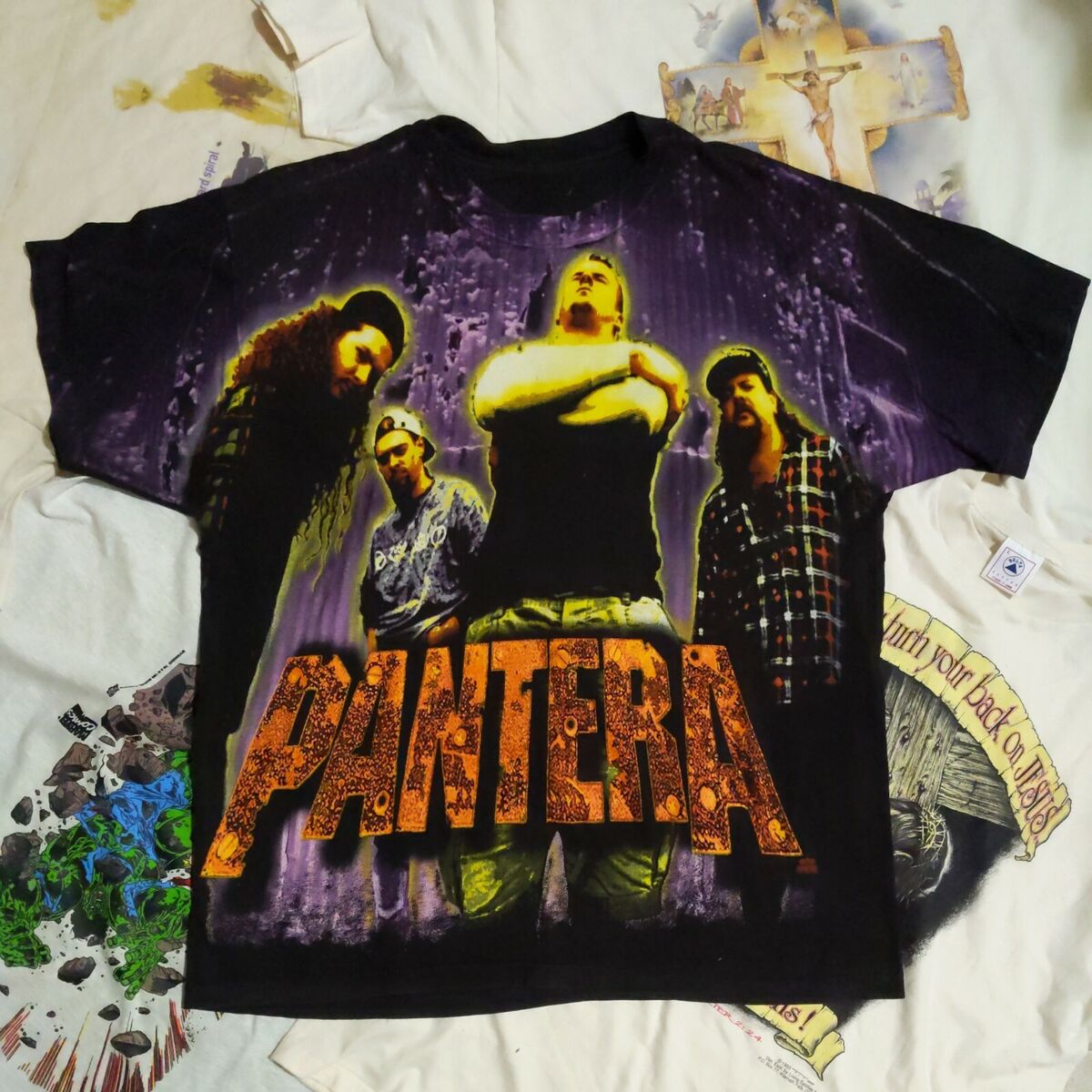 Vintage PANTERA t Shirt Size XL 1994 90s All Over Print vtg Vintage PANTERA t Shirt Size XL 1994 90s All Over Print vtg