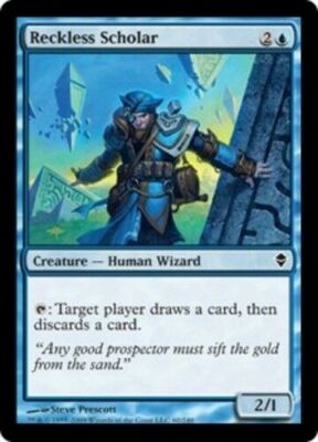 X4 Reckless Scholar Zendikar LP/NM MTG Magic DNA GAMES