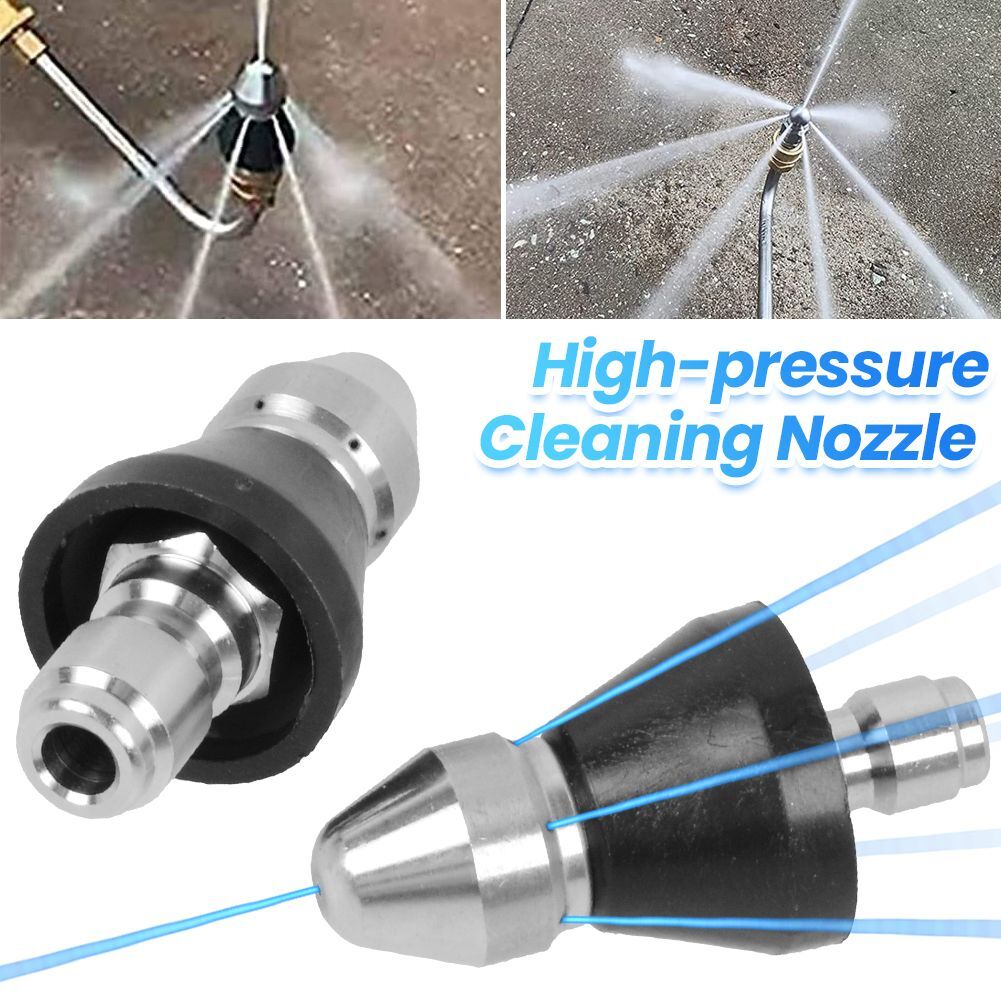 High Pressure Pipe Dredging Cleaning Nozzle Washer Sewer 6 Jet Nozzle