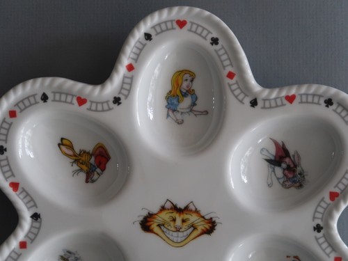 Paul Cardew Alice In Wonderland Deviled Stuffed Egg Serving Plate - Picture 3 of 5