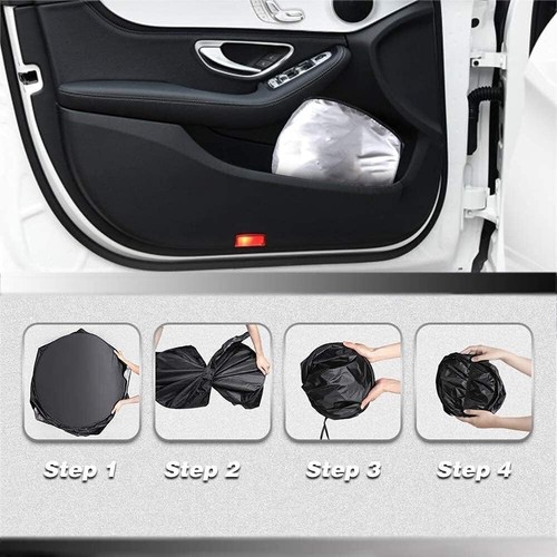 Halloween Skeleton Funny Skull Windshield Sun Shades Sunshade For Car 63x33.5" - Picture 6 of 6