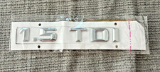 1pc Chrome Silver Abs 1.5 Tdi Car Body Rear Trunk Emblem Badge Sticker Adhensive 1pc Chrome Silver Abs 1.5 Tdi Car Body Rear Trunk Emblem Badge Sticker Adhensive