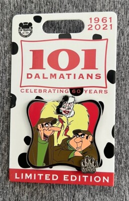 DISNEY 101 DALMATIANS 60TH ANNIVERSARY CRUELLA HORACE & JASPER LE