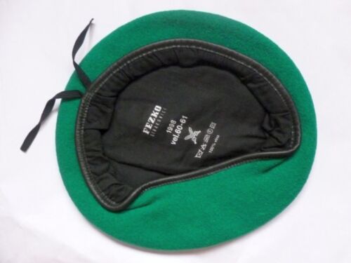 New Unissued Czech army green beret cap wool hat military 1990s - Imagen 3 de 9