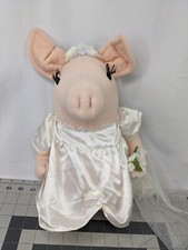 Russ Personality Bride Pig Plush 12 Inch Stuffed Animal Toy