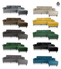 Divano angolare 3 posti con chaise longue destra mod. Washington