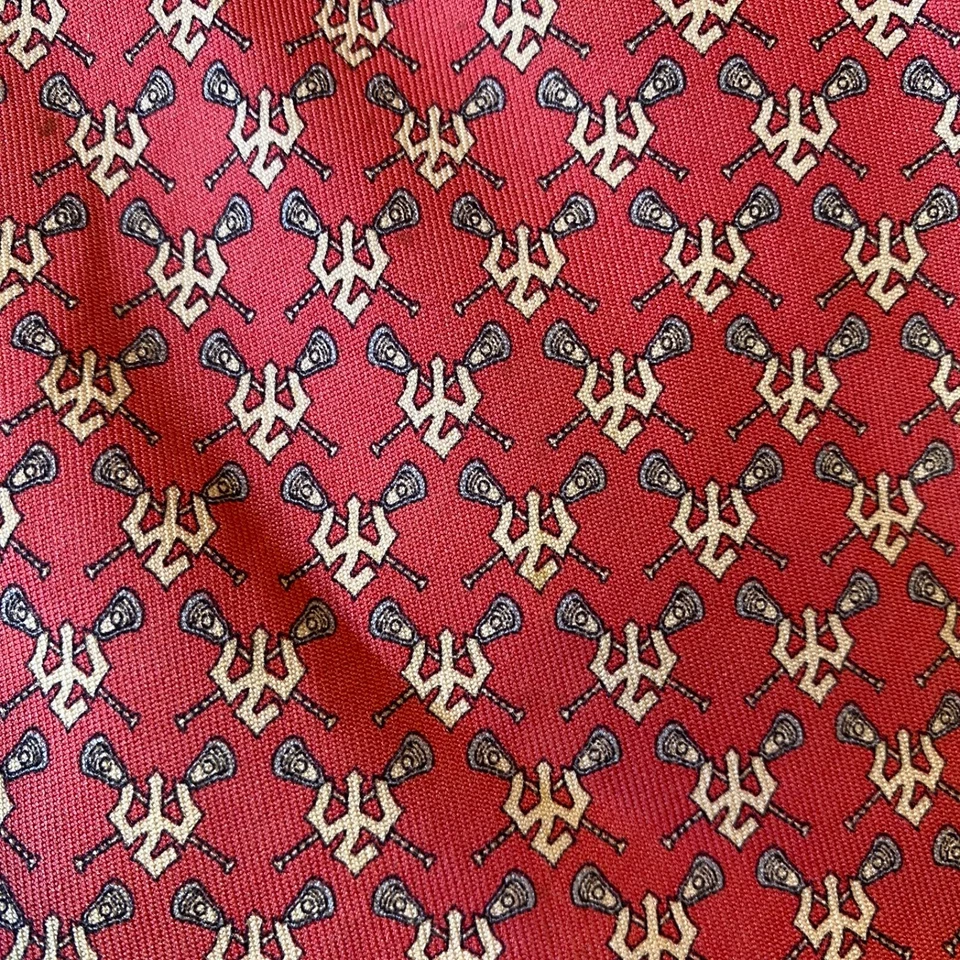 Washington & Lee University x Vineyard Vines Silk Tie Mens 62" Lacrosse Custom - Image 2 of 4