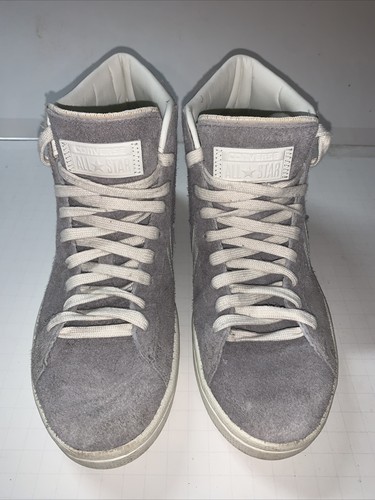 Zapatillas Converse All Stars Zapatos Talla 8M 9.5W Alto Top Gris Gamuza 155336C - Imagen 2 de 8