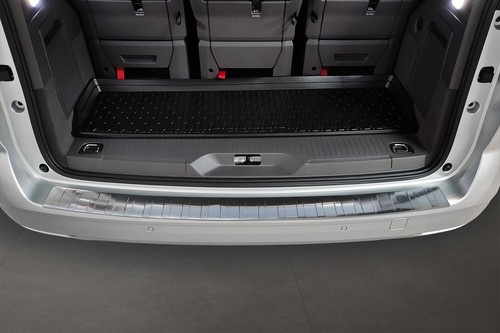 Lux Rear Bumper Protector Guard To Fit VW T7 Multivan (2022 - Satin Silver - Picture 4 of 7