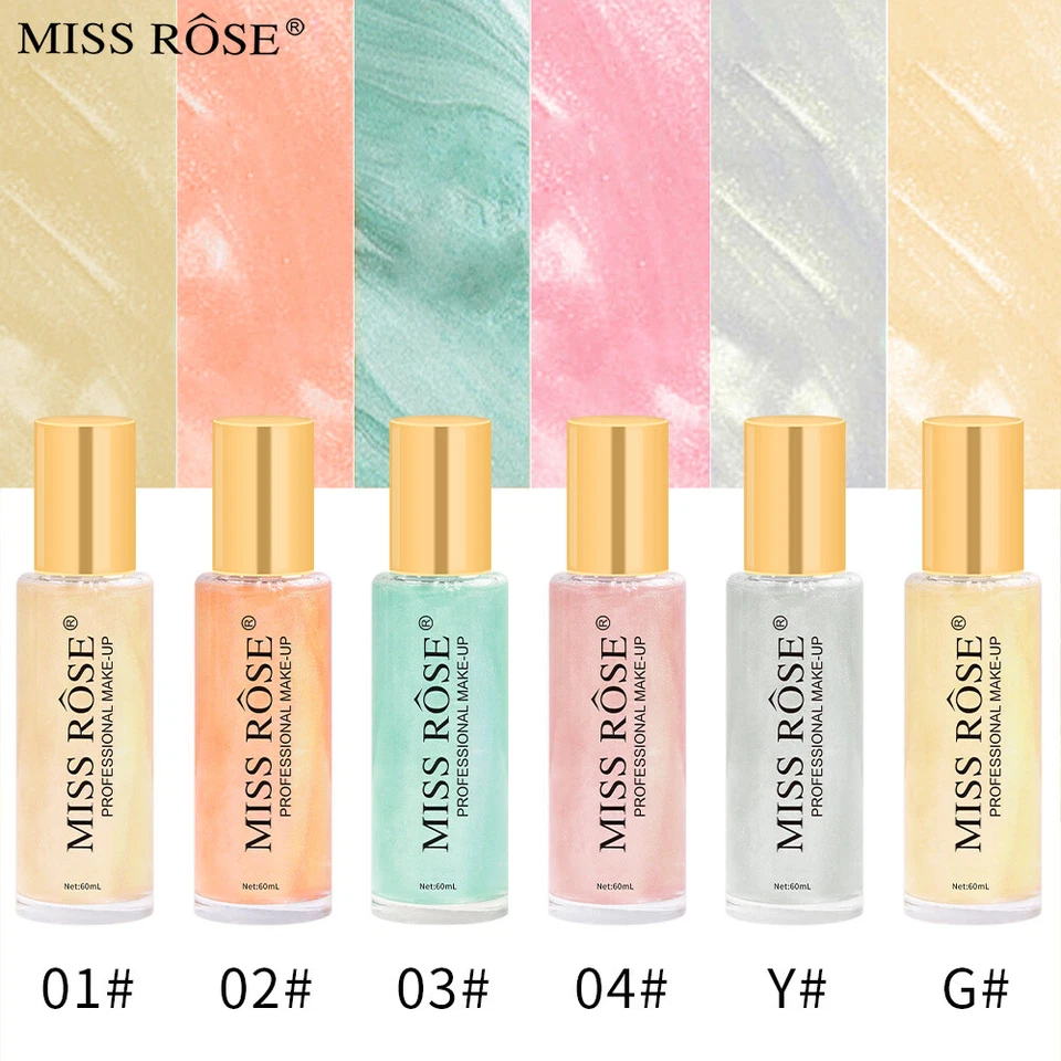 60ml Body Gloss Glitter Highlighter Shimmer Spray for Face Body Hair Party Stage - Image 3 of 4