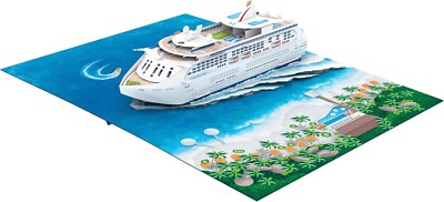 3D Pop Up Kreuzfahrtkarte für Urlaub, handgefertigte Karte, Souvenir, Geburtstagskarte