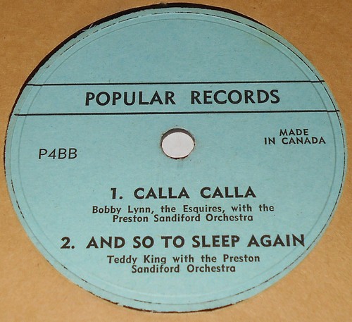 Popular Records P3AA Teddy King, The Azalea Trio & Bobby Lynn 78 RPM E- Canada - Foto 2 di 2