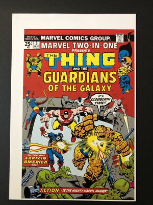 Marvel Two in One Thing & Guardians Of The Galaxy Poster 7''x10.5'' Marvel Comics