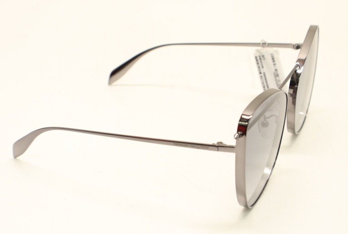 Alexander McQueen AM0228S 001 Ruthenium/Gradient Grey 63mm