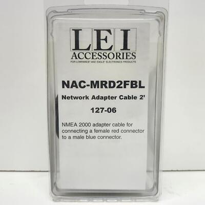 Lowrance Eagle LEI Network Adaptor Cable 2ft NAC-MRD2FBL 127-06