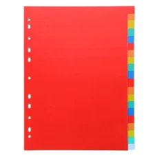 1 Set of Dividers for Page Markers Punched Binder Dividers Notepad Markers