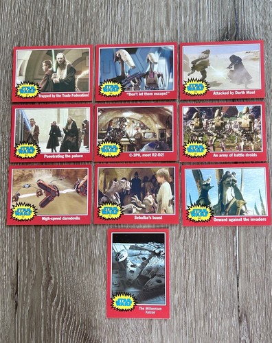 Star Wars Red Cards 2004 Topps Heritage Lot of 10 - Afbeelding 1 van 24