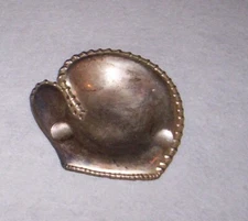Occupied Japan Metal Ashtray Baseball Catchers Mitt Glove WW2