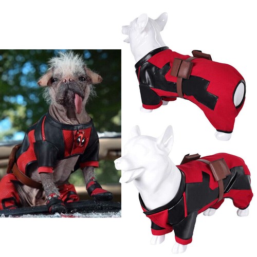 Deadpool 3 Dogpool Peggy Wolverine Mascotas Perros Arnés Cachorro Disfraz + Gafas + Insignia - Imagen 8 de 79