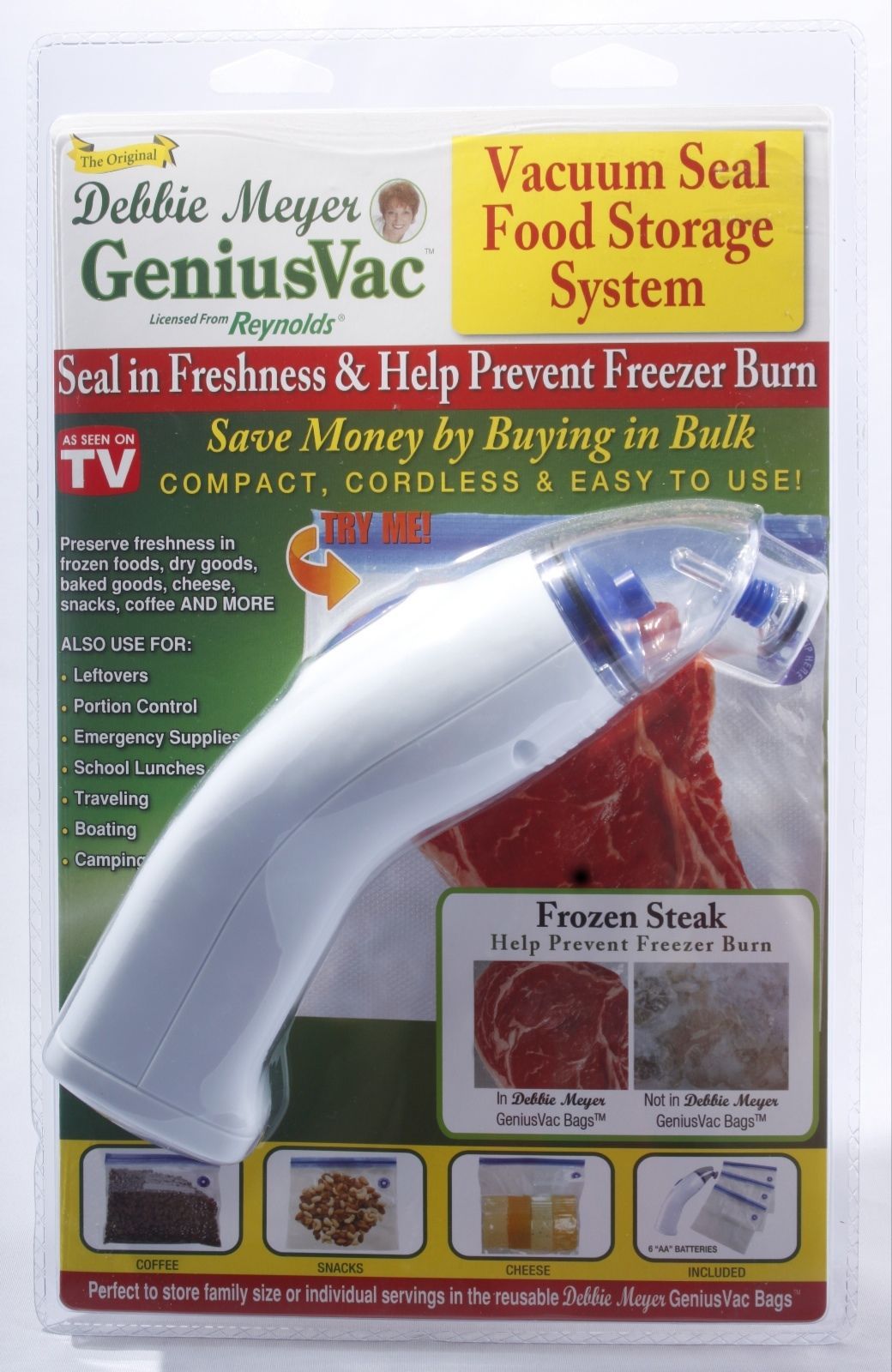 Debbie Meyer Genius Vac Vacuum Seal Food Storage System Reynolds HandiVac eBay