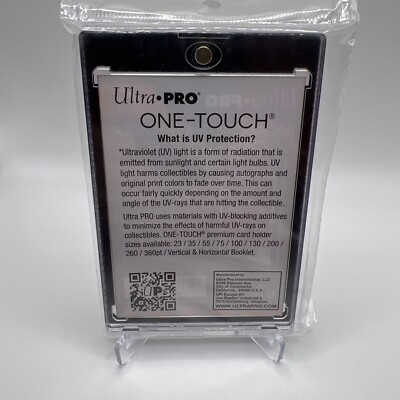 Ultra Pro One-Touch Magnetic Holder Box (25 Pack) - 35pt, Black Border, Rookie Size
