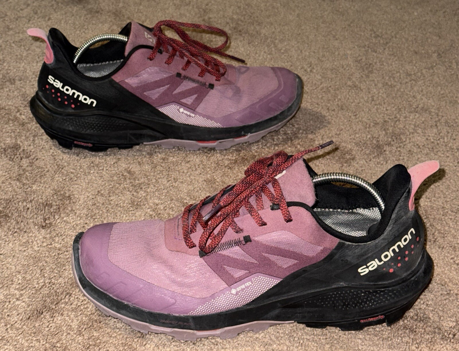 Scarpe da trail running Salomon Outpulse GTX nere rosso papavero da donna taglia 9 5