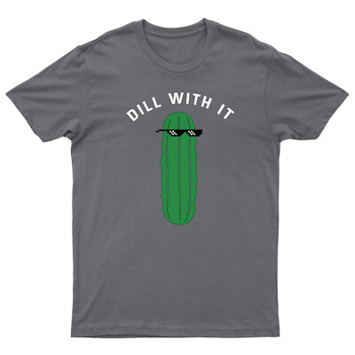 Pickle mit Sonnenbrille Herren T-Shirt Dill With It Sarkastisch Neuheit T-Shirt Top