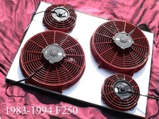 FORD F250  6.9L & 7.3L FF DYNAMICS EXTREME ELECTRONIC QUAD FAN CONVERSION KIT!