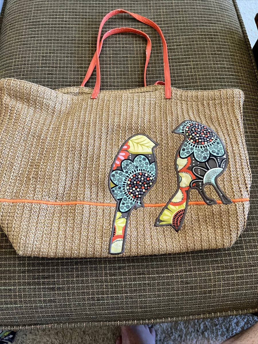 Vera bradley hotsell straw tote