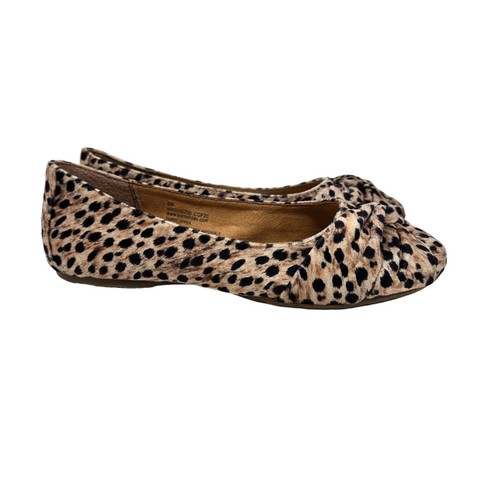 Born Womens 6M Lilly Leopard Print Ballet Flats Dressy Casual Office - Picture 2 of 10