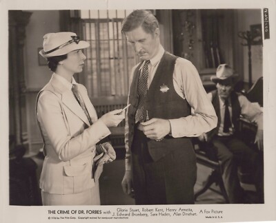 Sara Haden + Robert Kent in The Crime of Dr. Forbes (1936)    Photo K 305