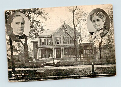 CANTON OHIO NICE OLD VIEW OF THE McKINLEY HOME (D-55)