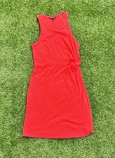 Express Red Blouson Dress Knee Length- Size XS