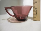 3 Piece Set of Moroccan Amethyst by Hazel Atlas Octagonal Cup Saucer Salad/bread — photo 8