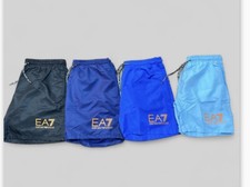 EA7 PANTALONES CORTOS DE NATACIÓN CLÁSICOS DE SECADO RÁPIDO PARA HOMBRE