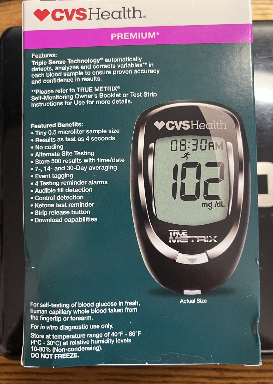 *NEW* CVS Health Premium Blood Glucose Meter True Metrix eBay