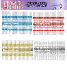 Waterproof Solder Seal Sleeve Heat Shrink Wire Connectors Terminal kits 50/100x