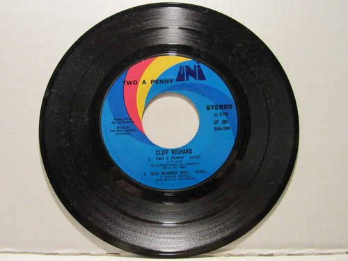 Cliff Richard – Two A Penny - 1968 - POP - RARE 45 - Picture 2 of 3