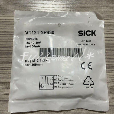 1PCS NEW SICK photoelectric switch VT12T-2P430 6026216