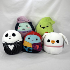 Squishmallows Nightmare Before Christmas 8" Jack Sally Zero Oogie Shock Lot 5