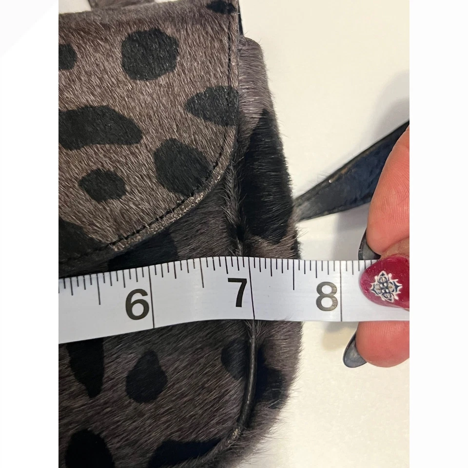 Mini Bolso Bandolera Sonia Rykiel Paris Becerro 7x6 Estampado Leopardo Francia Foto 3 de 4