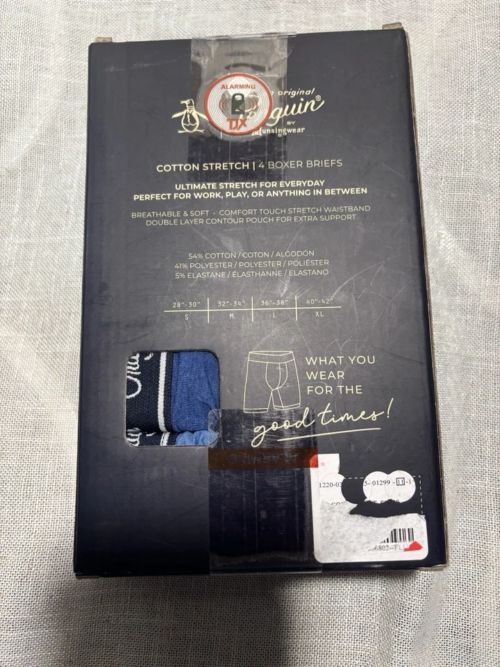 NUEVO Calzoncillos boxer originales PENGUIN Munsingwear Ultimate algodón elástico 4-PEQUEÑOS Foto 2 de 3