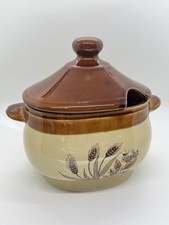 Vintage Oven Proof Country Wheat Gravy Tureen with Lid (No Ladel)