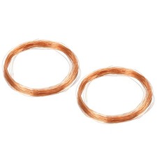 Soft Copper Wire, 2Pcs 32Gauge/0.2mm Diameter 25m/82ft Spool Craft Wire