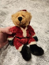 Kris-Bear Santa Claus Russ Berrie vintage plush Christmas teddy bear